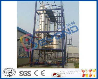 China Continuous Feeding Multiple Effect Falling Film Evaporator With CIP Cleaning System for sale