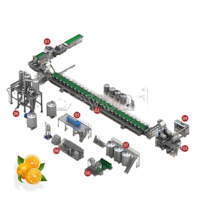 China 3 In1 Automatic Citrus Fruit Juice Processing Machine for sale