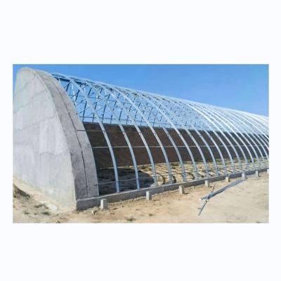 China Small Agricultural Winter Solar Warming Greenhouse with Hot Dip Galvanized Steel Frame for sale