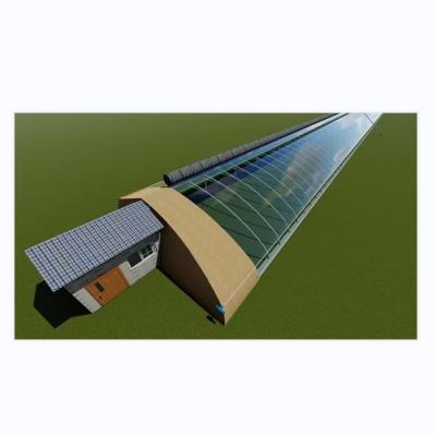 China Film Covered Vegetable Greenhouse Three Earth Walls for Winter Heating Single Layer for sale