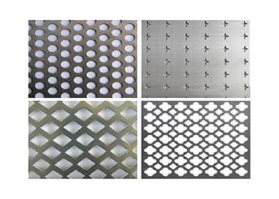 China 1050 Decorative Sheet Metal Panels , Perforated Aluminium Mesh Sheet for sale
