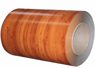 China Wood Grain Color Coated Aluminum Coil 1050 1100 3003 PE PVDF Coil Coating for sale