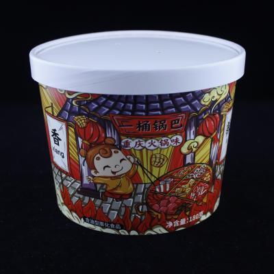 China 64 oz baldes de papel descartáveis Frango frito para levar Embalagens de alimentos impressas à venda