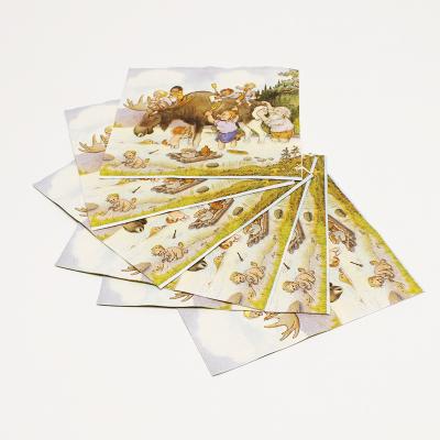 China Customised Table Printing Paper Napkin Disposable Waterproof Decorated for sale