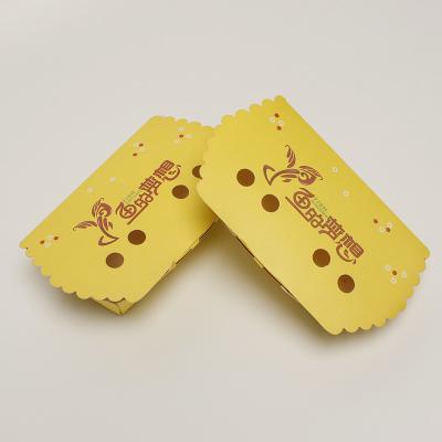 China Impresión Embalaje desechable de alimentos Caja de embalaje de sándwich Perrito caliente Contenedor de pollo frito en venta
