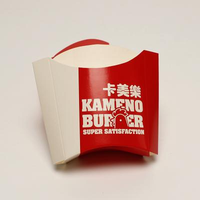 China Paper Disposable Food Packaging Box Take Away French Fries Holder for sale