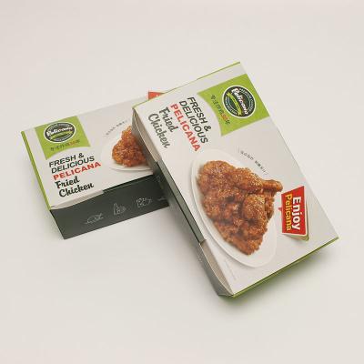 China Kraft Disposable Food Packaging Box Snack Varnishing Take Away Container for sale