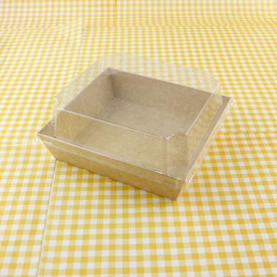 China Takeaway Bakery Packaging Box Disposable Compostable 2 Layer Brown Kraft for sale