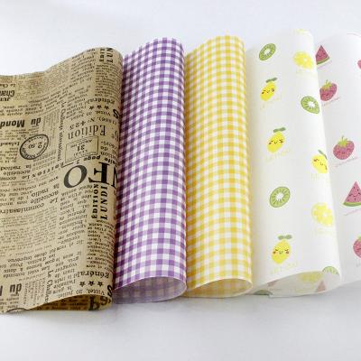 China Papel de tecido de impressão Papel de guardanapo reciclável Embalagem de padaria Resistente ao calor à venda