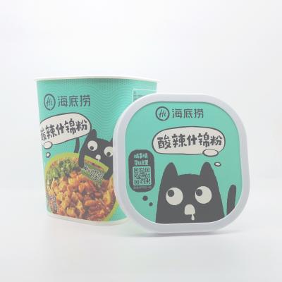 Cina Ciotole di noodle istantanee riciclate, tazze di carta compostabili di qualità alimentare stampabili in vendita