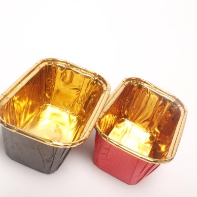 China Fluted Sides Aluminum Foil Baking Cups , Baking Mini Aluminum Cupcake Liners for sale