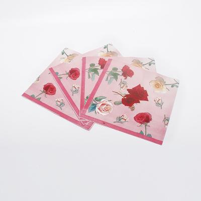 China 3 Ply Cocktail Printing Paper Napkin Recycled Airlaid Decorative 250 * 250mm for sale
