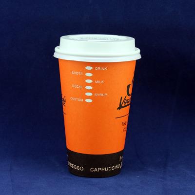 China Disposable Double Wall Paper Cup With Lid 300ml 10 Ounce Eco Friendly for sale