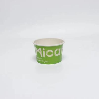 Cina Make Paper Bowl Ice Cream Cup disposable snack bowl ice cream cup packing bowl double PE film cup in vendita