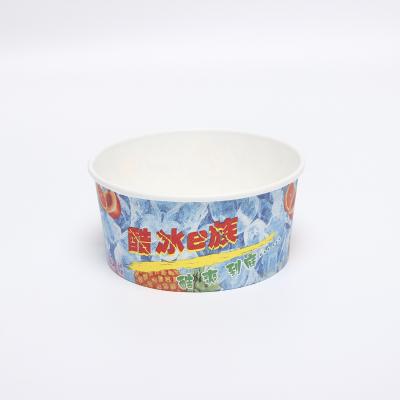 China Custom Printing Logo Disposable to go modern ice cream packaging container Ice Cream Cup for sale