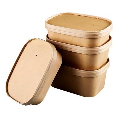 Chine Leakproof and Eco-friendly Square Paper Bowl Recyclable and Convenient à vendre