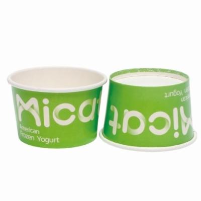 Cina Biocartoncino Eco-friendly Food Safe Grade Paper Directly Sell Custom Print Ice Cream Tub Cup Pint Con Capo in vendita