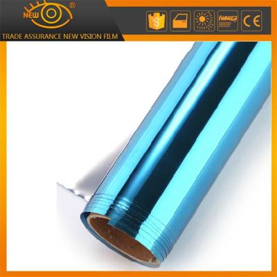 China High heat rejection self-adhesive PET solar window film silver blue building film for sale