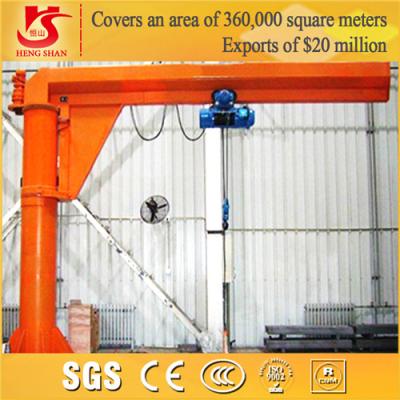 China Heavy Duty Portable BZD Model 3 ton 360 degree rotating jib crane for sale