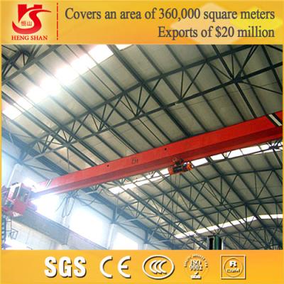 China ld type workshop use single girder overhead crane with a top running hoist for sale