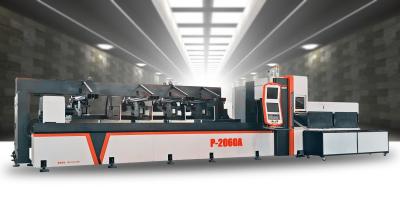 China Golden laser | P2060A ato bunlde loader tube fiber laser cutting machine for pipe cutting for sale