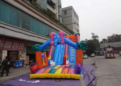 China Elephant Jungle Commercial Inflatable Slide For Rental Business for sale