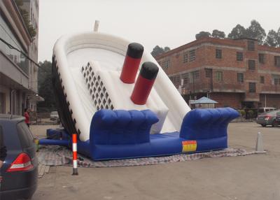 China Outdoor Use Large Titanic Commercial Inflatable Slide For Adults And Kids for sale