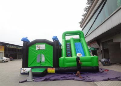 China Outdoor Jumping Castle Inflatable Water Slide , Commercial Inflatable Water Slide With Bounce House for sale