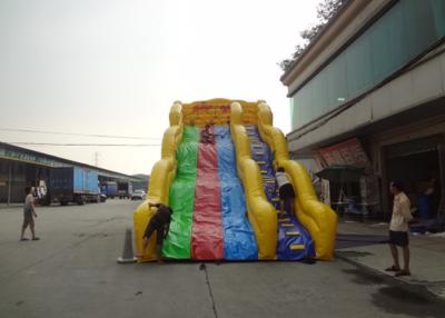 China Jogo de reparação e ventilador infláveis comerciais da corrediça da onda colorida à venda