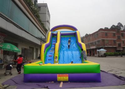 China Huge Commercial Inflatable Slide 9L X 4W X6H / Digital Printing Inflatable Water Park Slide for sale