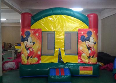 China Digital Printing Mickey Mouse Inflatable Bounce House With Changeable Banner For Kids for sale
