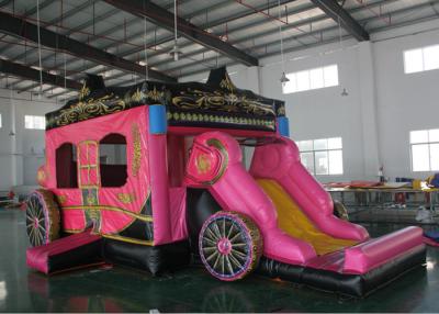 China Drucken Prinzessin-Inflatable Combo With Full, riesige aufblasbare Prahler mit Dia zu verkaufen