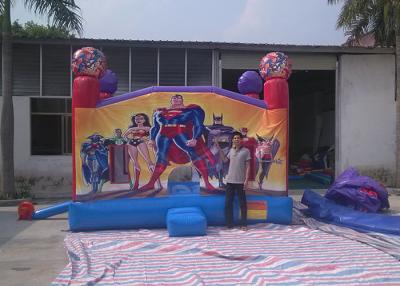 China Spderman / Frozen Inflatable Jumping House With PVC Tarpaulin for sale