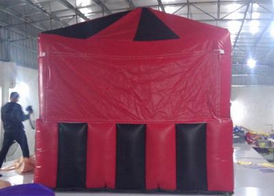 China Red / Black Small Cube Shaped Inflatable Air Tent For Wedding Or Exhibition PVC Tarpaulin for sale