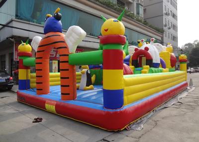 China Customized Cartoon Inflatable Bouncy Castle Waterproof  / Fire - Resistant for sale