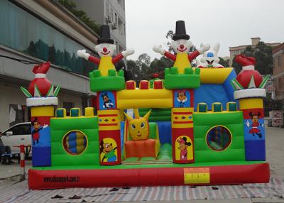 China campo de jogos inflável da cidade do divertimento das fadas da flor de encerado do PVC de 0.55mm para jogos à venda