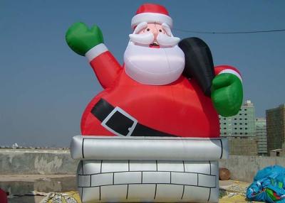 China Outdoor Cute Inflatable Advertising Products Santa Advertising Claus for sale