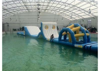 China Customized Inflatable Water Island , Inflatable Water Obstacle Course With Repair Kits / Blower for sale