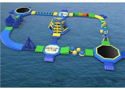 China 40*30m Double / Quadruple Stitching Inflatable Floating Water Park For Kids And Adults for sale