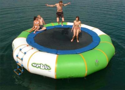 China Exciting 40kg - 200kgs Inflatable Water Toys , Air Bouncer Water Trampolin Waterproof / Fire Retardant for sale