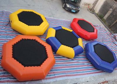 China 0.9mm PVC Tarpaulin 3m Dia Inflatable Water Trampoline With 24 Months Warranty / Repair Kits for sale