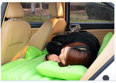 China Waterproof Green Mobile Inflatable Car Bed with No Chemical Scents / Carrying Convenient for sale