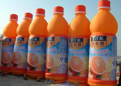 China Orange Juice Bottle Inflatable Advertising Products With Full Printing Customized for sale
