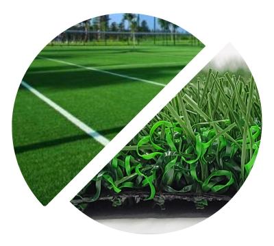 China Niet Infill Voetbal Kunstmatig Gras 2x5 3/8 het“ Kunstmatige Gebied van de Grasvoetbal Te koop
