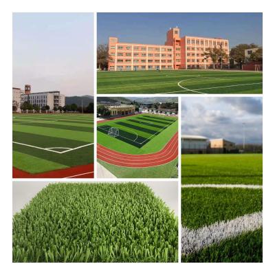 China Portable Non Infill Synthetic Football Turf 30mm Artificial Soccer Grass for sale
