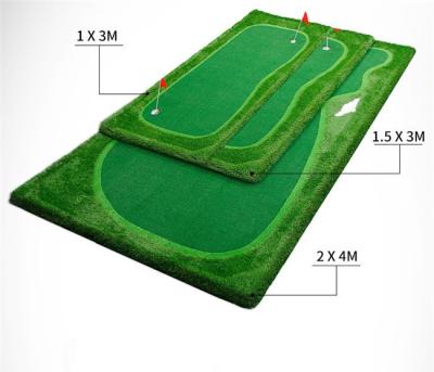 中国 裏庭のための1.5mのゴルフ パット用グリーンの泥炭ロール40mmポータブルのパット用グリーン 販売のため