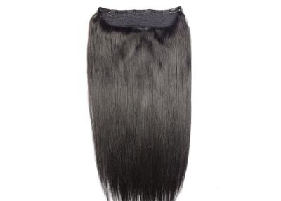 China Length 20inch Clip Lace Clip in Hair I-tip U-tip Flip in Hair Halo Hair Extensions Natural Black 1b Color for sale
