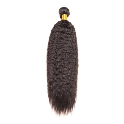China Virgin Brazilian  Hair Weave Extension Kinky Straight 100gram Bundle No Shedding No Tangling for sale