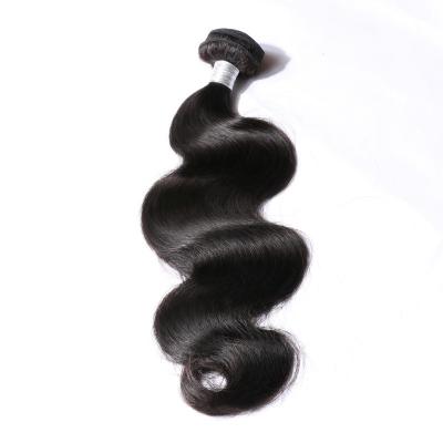 China Natural Black Peruvian Human Hair  Body Wave 100% Original Virgin Hair  Wefts for sale