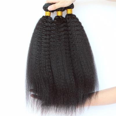 China Qingdao Hair 9a Grade Peruvian Hair Bundles Kinky Straight Texture 10